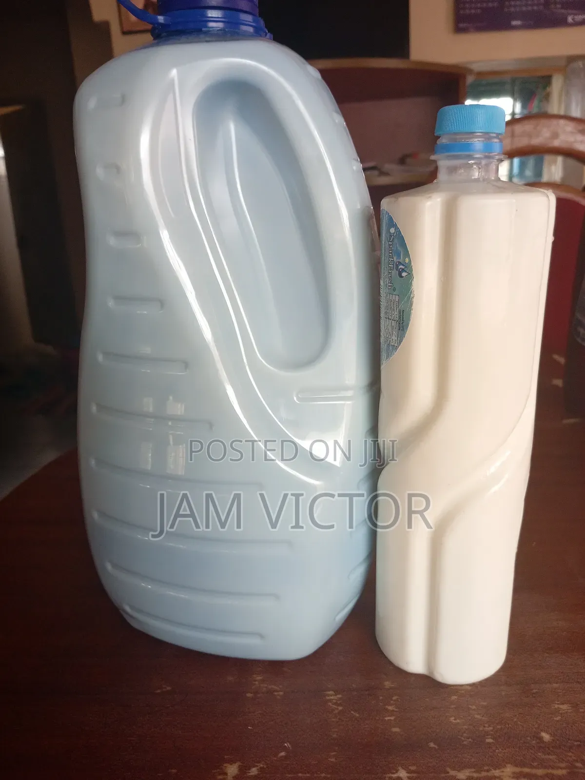 Pure Fresh Farm Goat Milk.