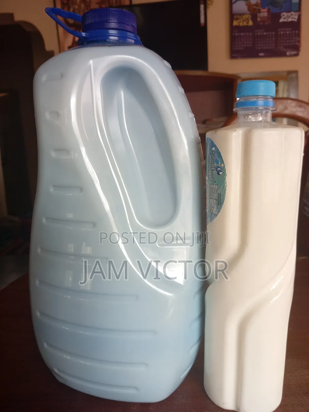 Pure Fresh Farm Goat Milk.