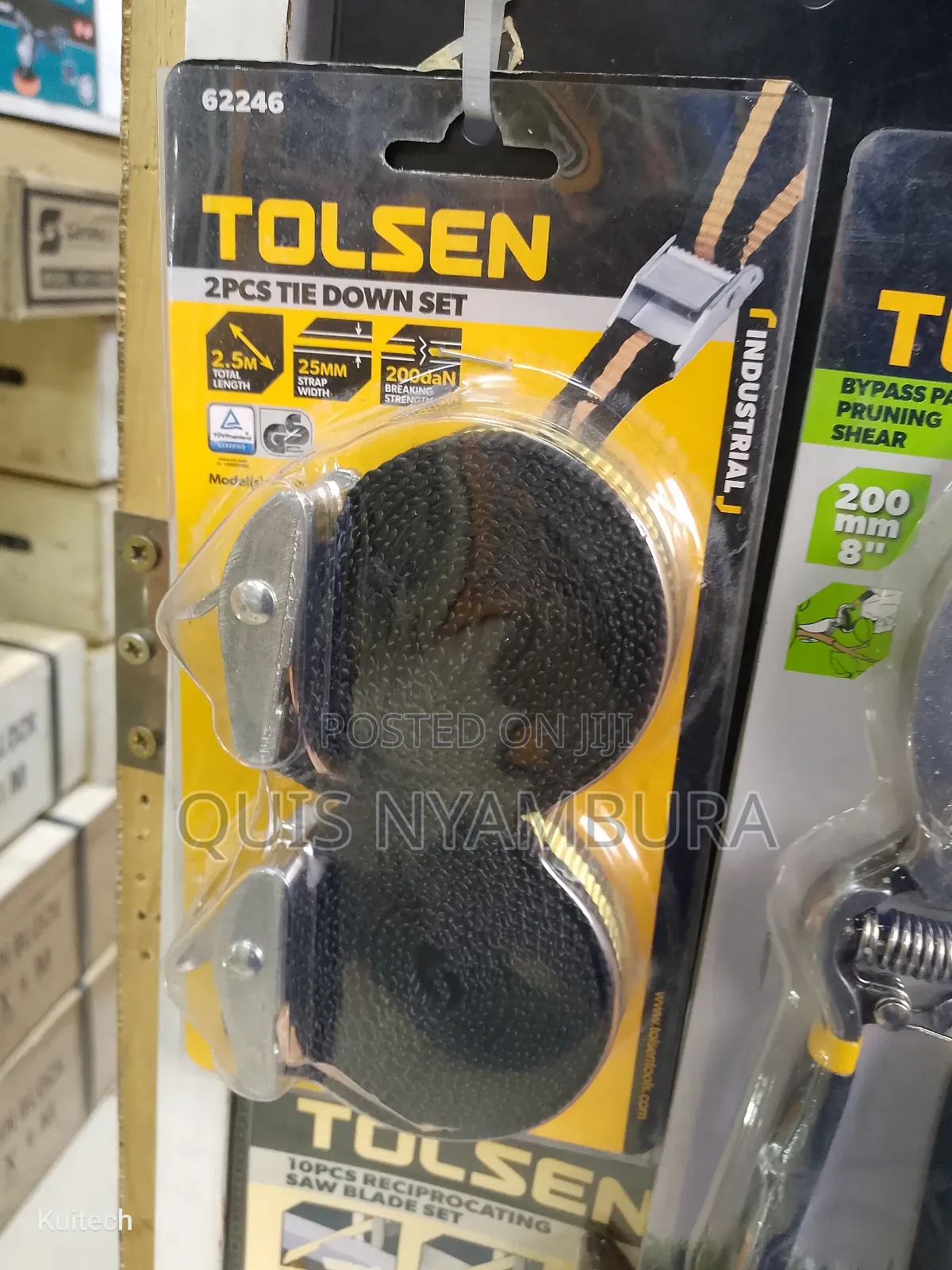 Quality Tie Down Set (2pcs) Tolsen