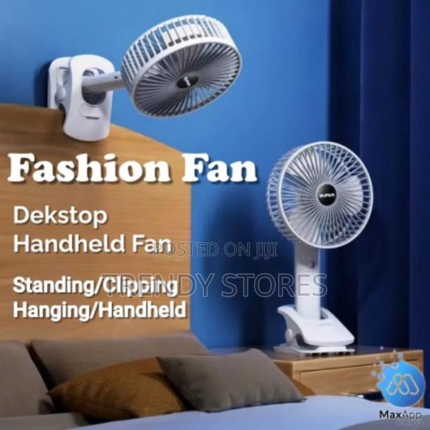 3 Speed Rechargeable Desktop Fan - thumbnail 3