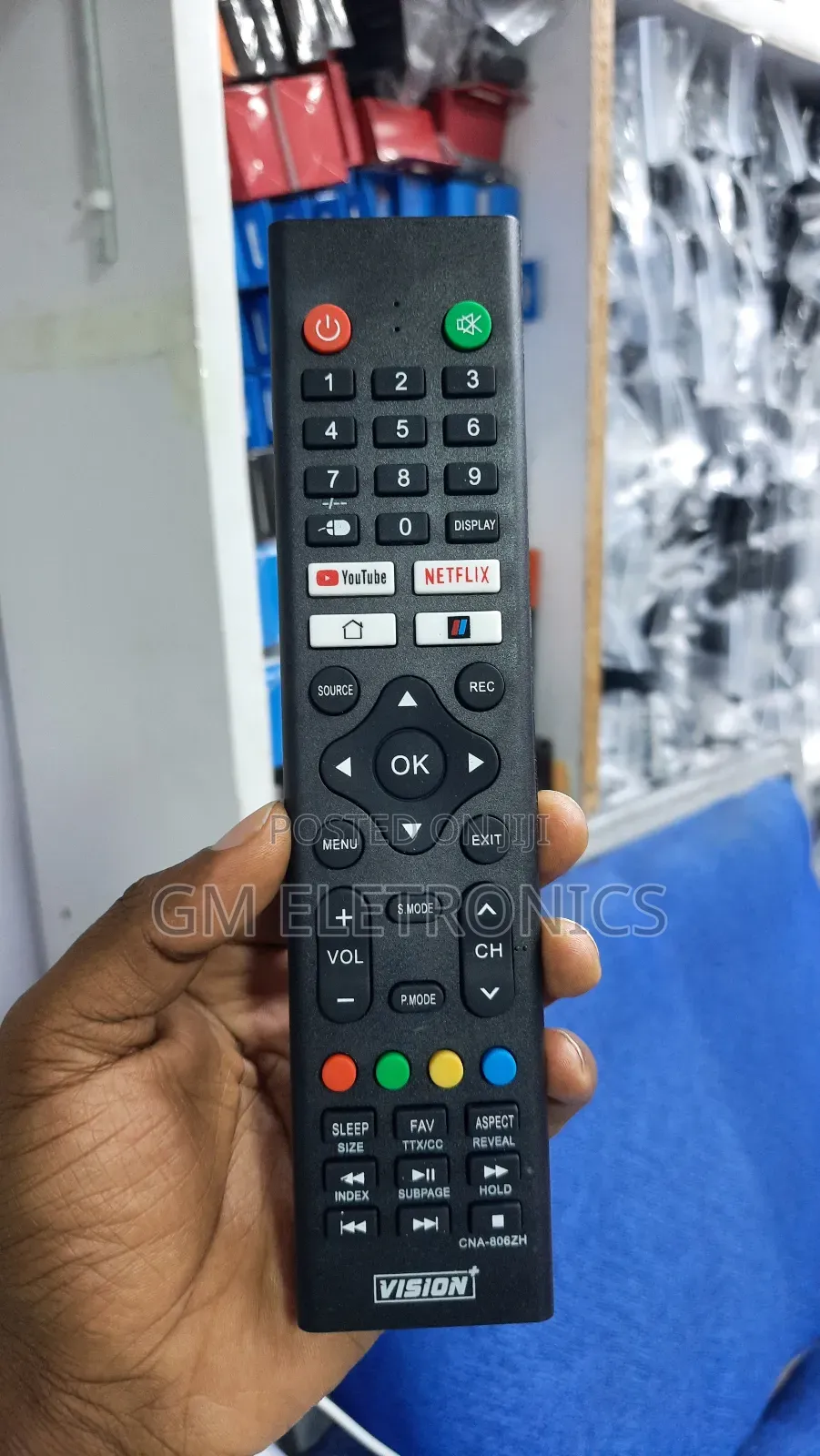 New Vision+ Smart TV Replacement Remote Control ( Black).