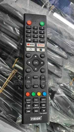 New Vision+ Smart TV Replacement Remote Control ( Black).