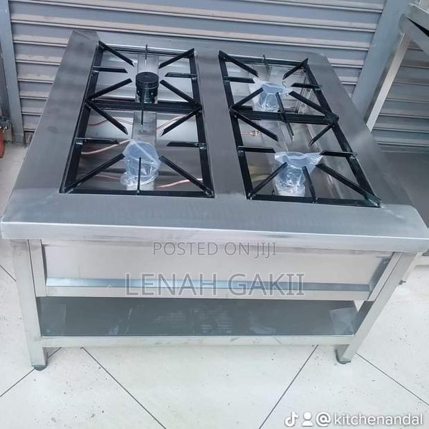 4 Burner Gas Cooker Commercial