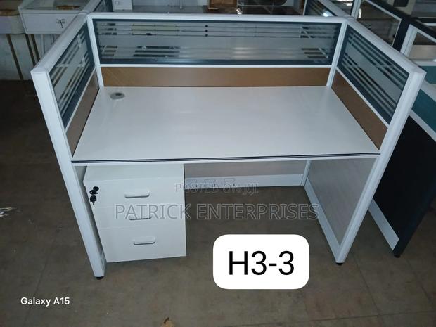 Executive Imported Modern Two Way Workstation - thumbnail 3