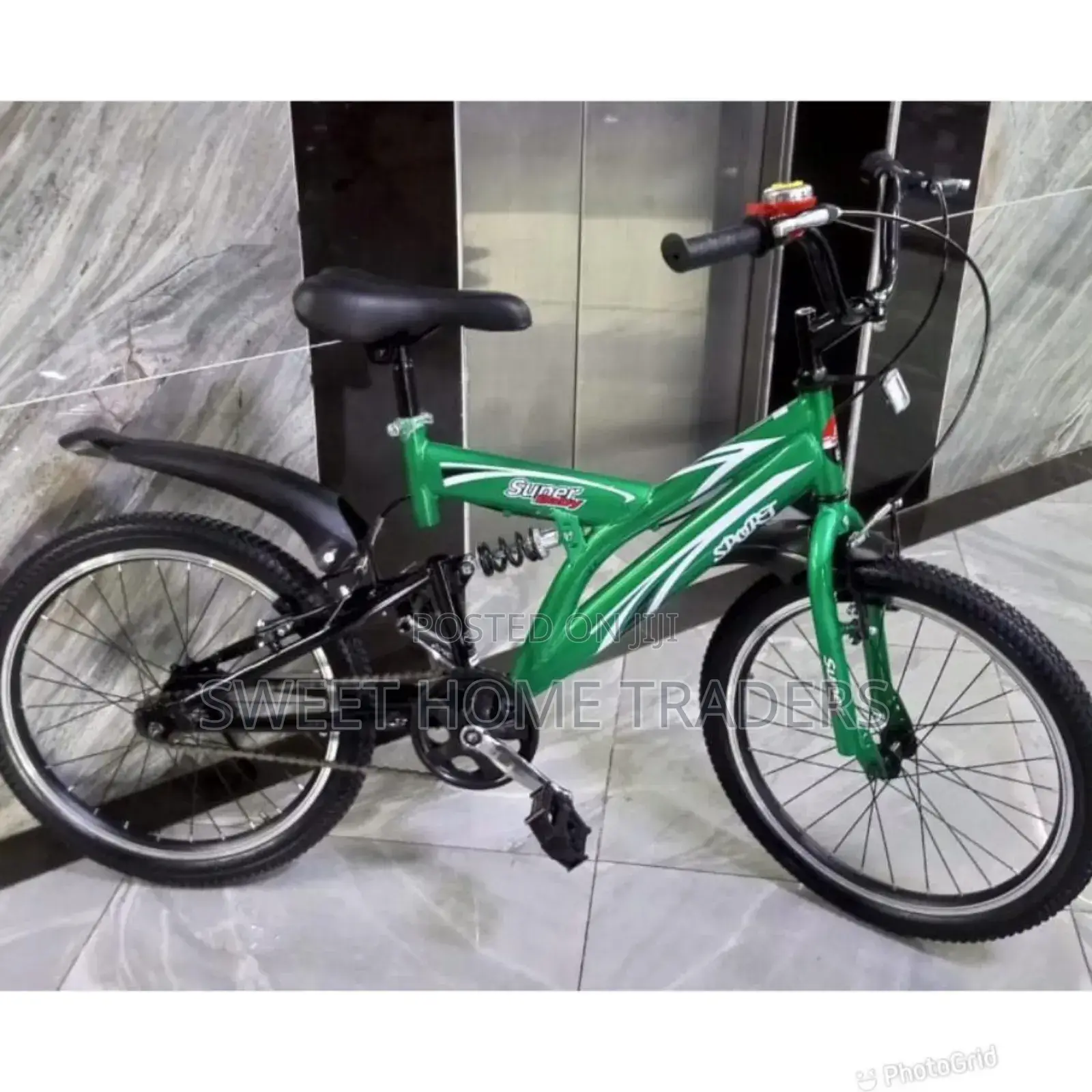 Bike Size 20 With Shock Absorber Green