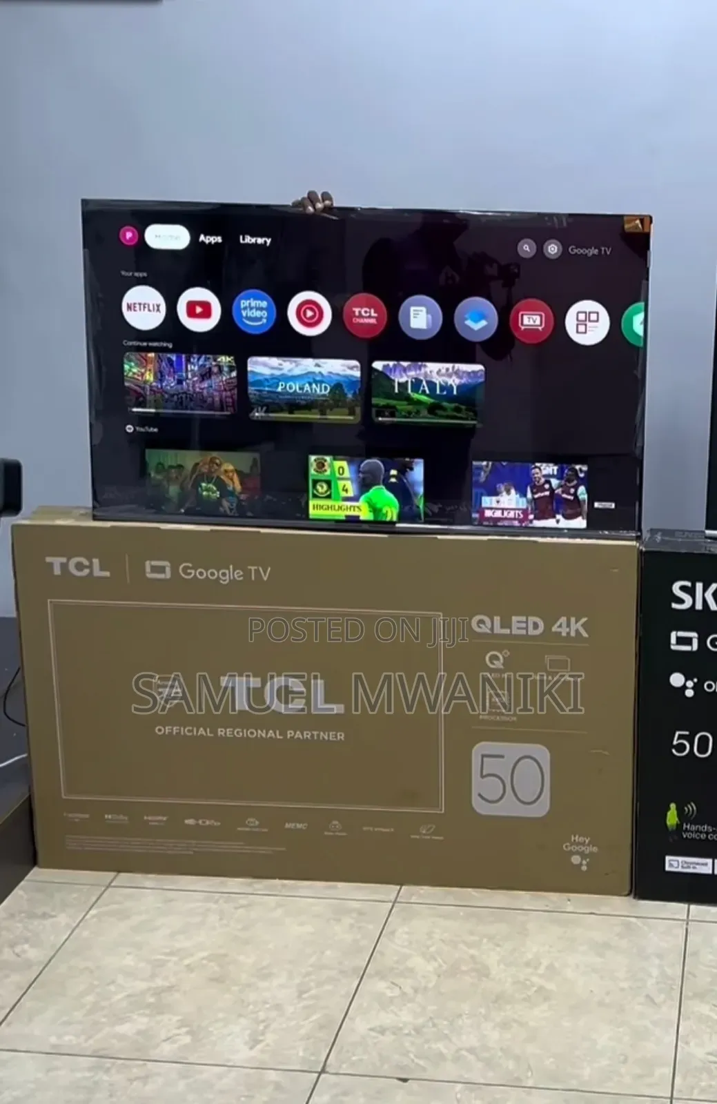 TCL 50′′ Qled Pro Uhd Smart Google Tv – 50c655 New Model