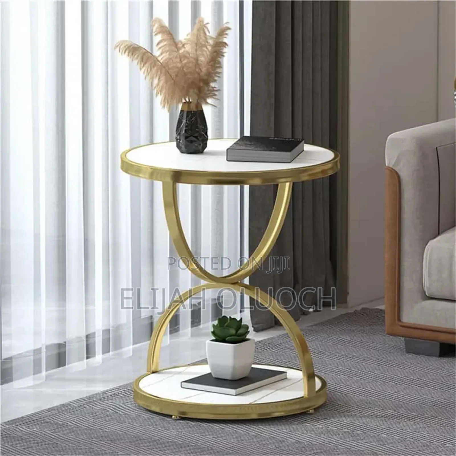 2 Tier Tempered Glass Side Table at KSH