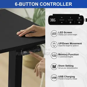 Height Adjustable 48 X 24 Inches Electric Lift Standing Desk