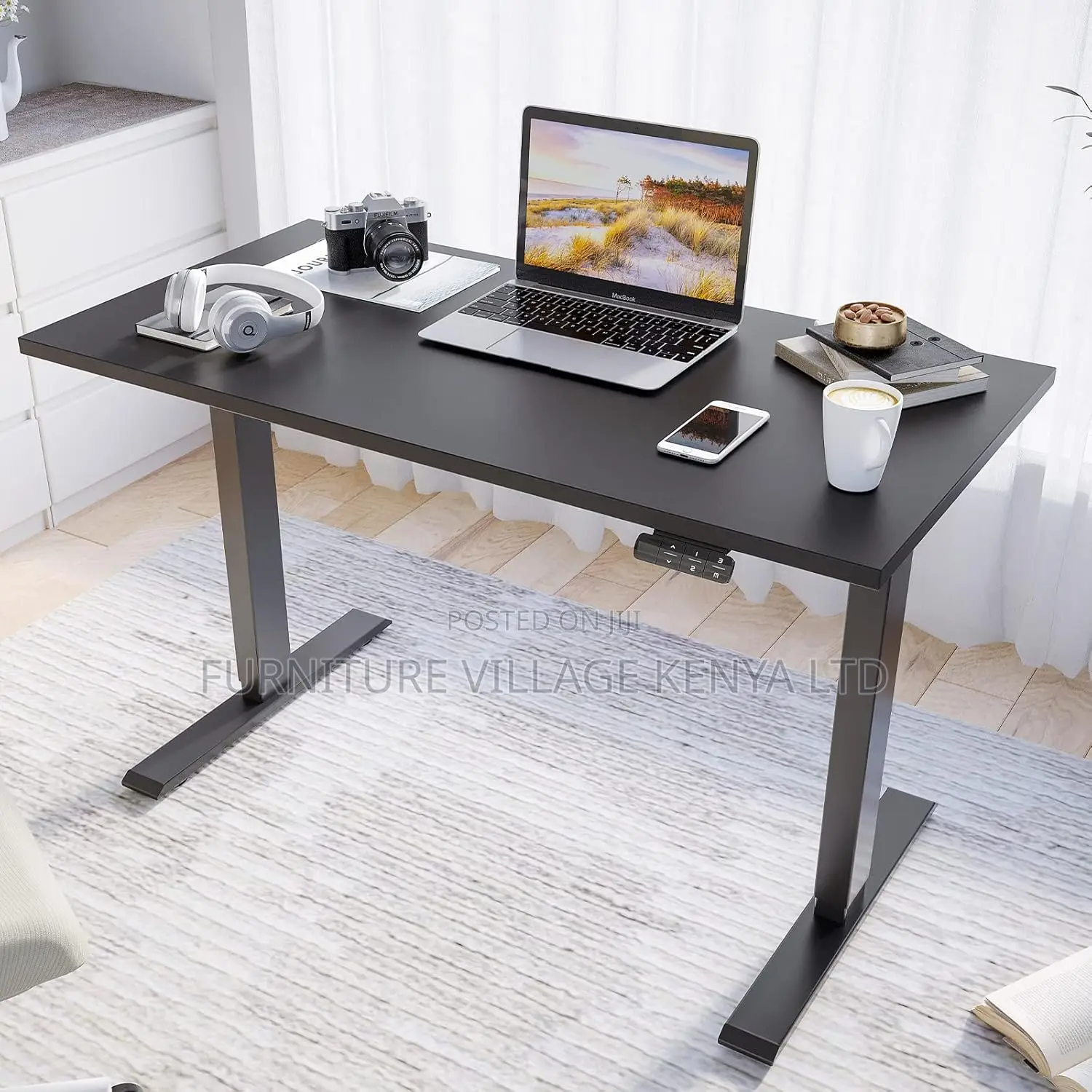 Height Adjustable 48 X 24 Inches Electric Lift Standing Desk