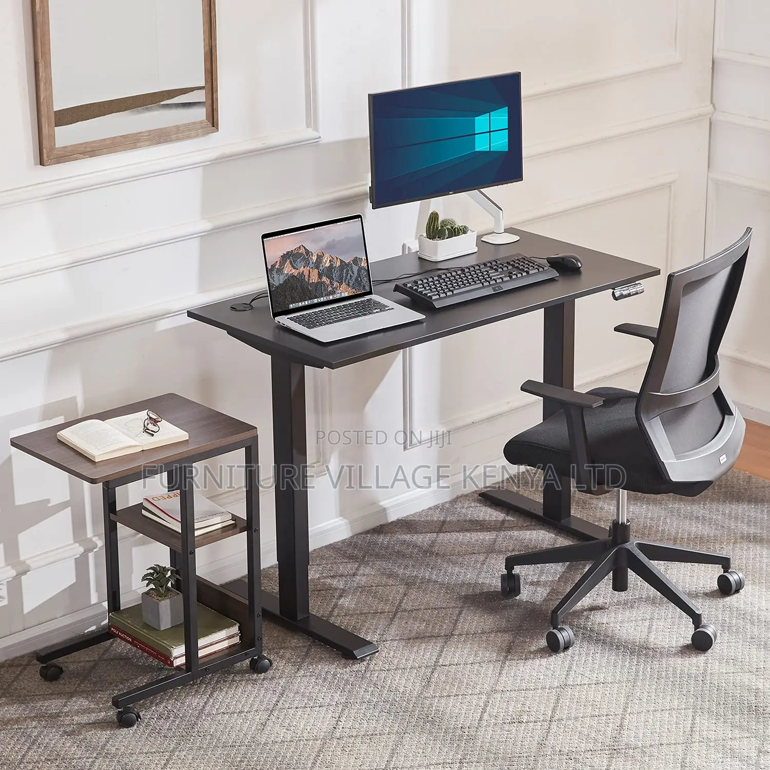 Height Adjustable 48 X 24 Inches Electric Lift Standing Desk