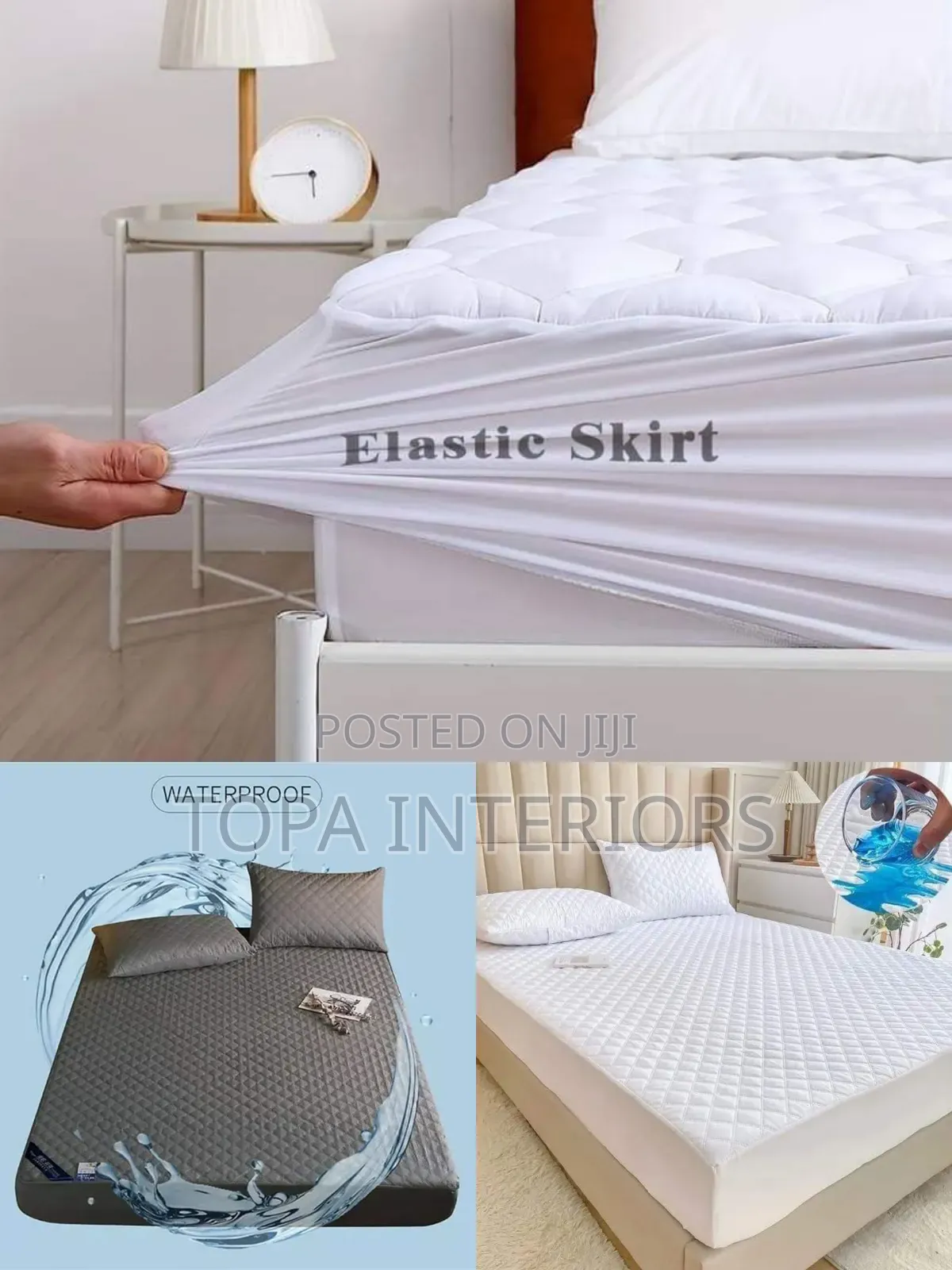 Elastic Fitted Waterproof Mattress Covers Mattress Protector