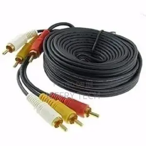 RCA Av Cable 20m 3-3 - Black