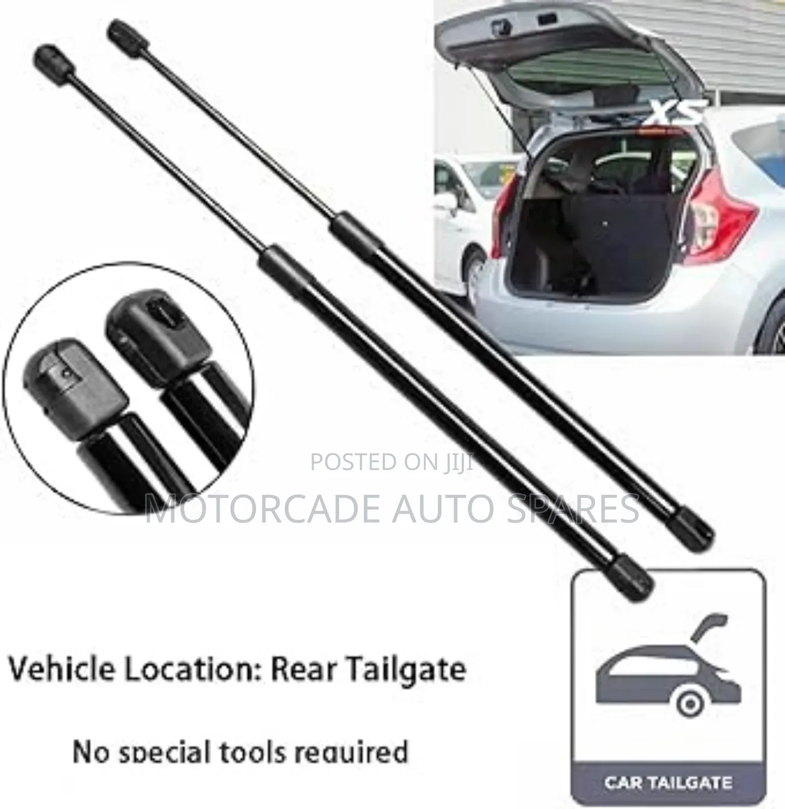 Nissan Note E12 2012-2015 Boot Shocks Struts Set