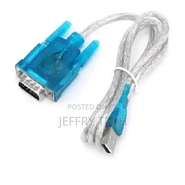 USB 2.0 to Rs232 Db9 Male Serial Port Cable Adapter - Blue