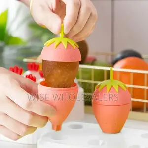 *6 Grids Strawberry Ice Cream Popsicle Mold°