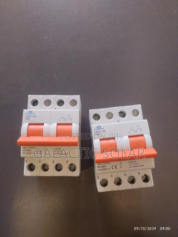Dinrail Change-Over Switch 125amp 2-Pole - main view