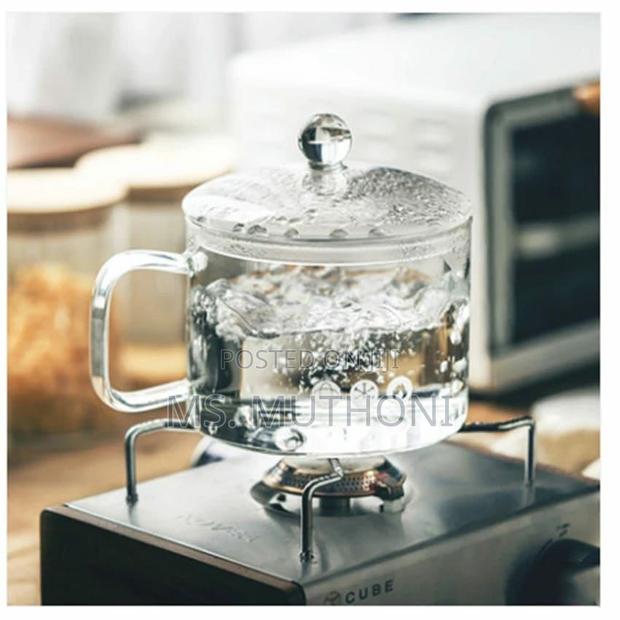 Glass Heat Resistant Cooking Pot With Handle - thumbnail 6