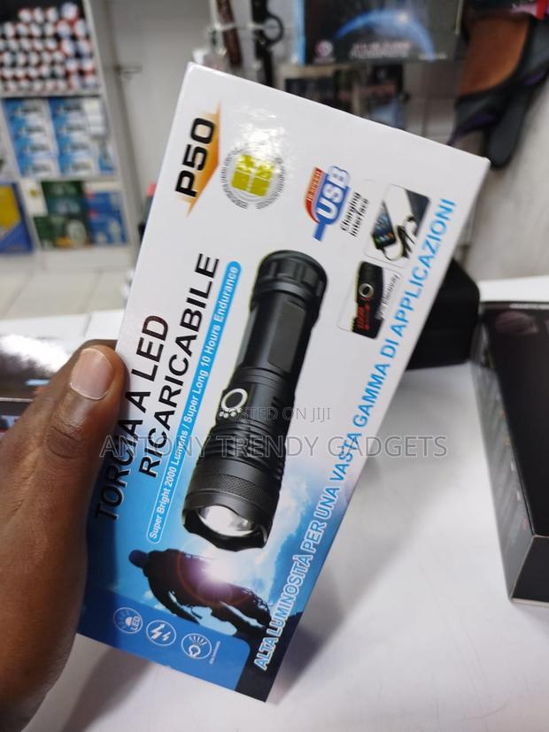 Ultra-bright Rechargeable Led Flashlight With 2000 Lumens - thumbnail 2