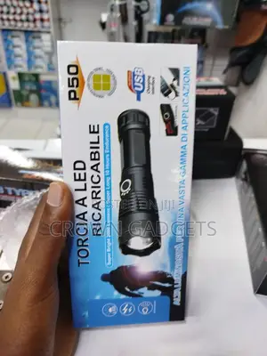 P50 Torch Flashlight, Rechargeable LED Flashlight- Lighting
