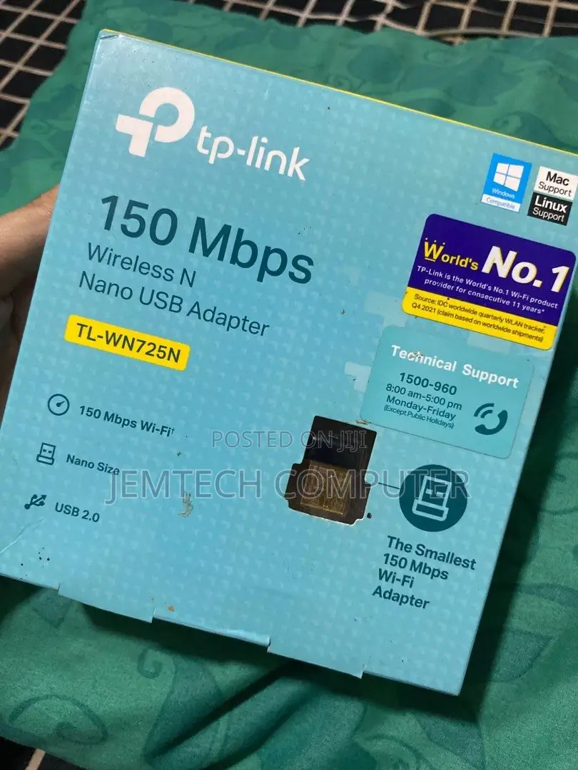 Tp-Link 150mbps Wireless N Nano USB Adapter - TL-WN725N ^