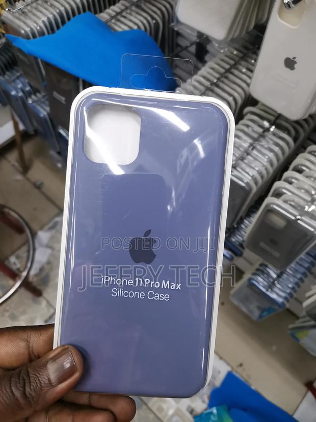 iPhone 11 Pro Max Silicone Case Purple in Color - main view