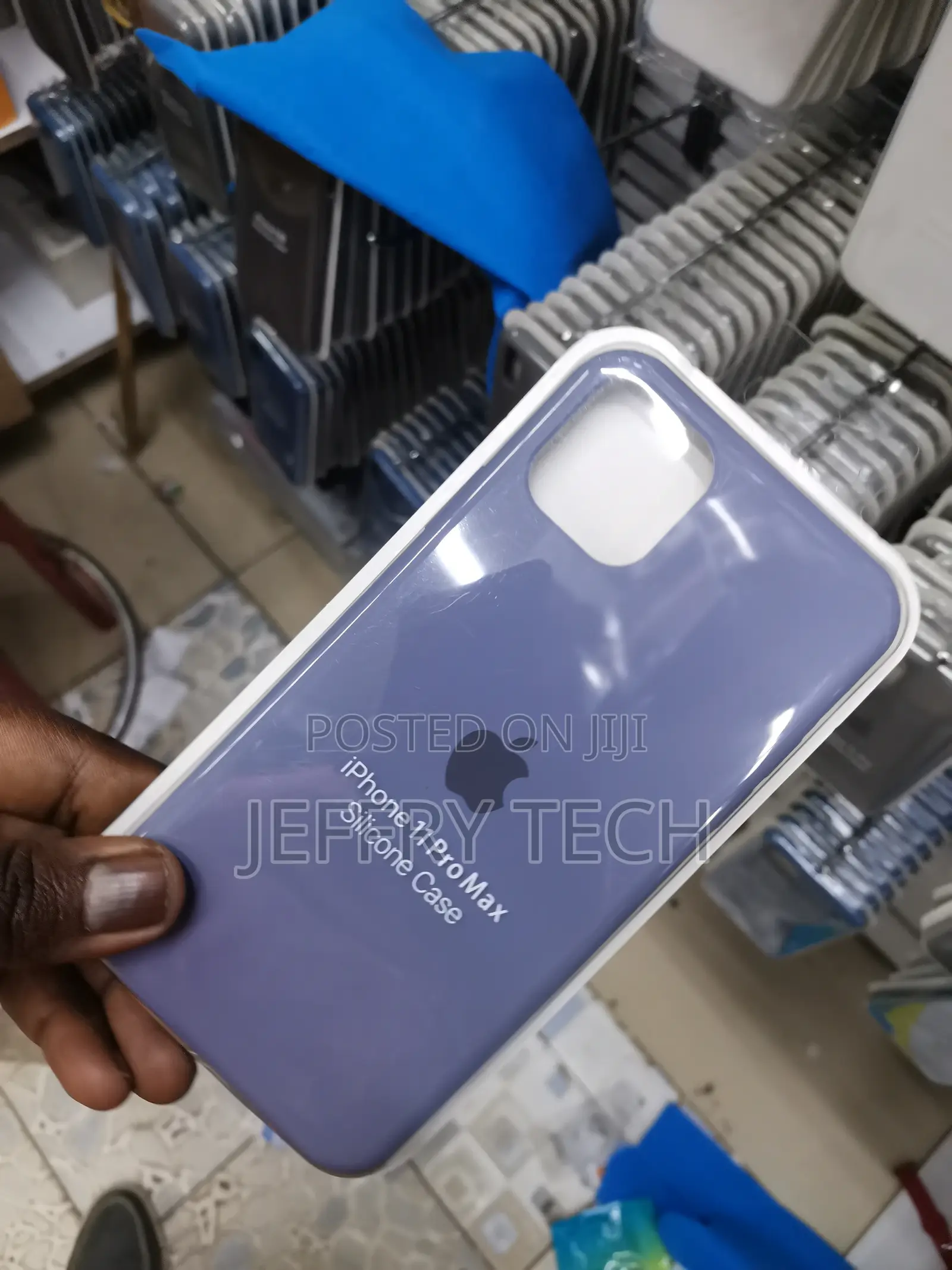 iPhone 11 Pro Max Silicone Case Purple in Color
