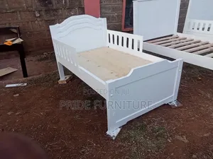 Wooden White Kids Bed