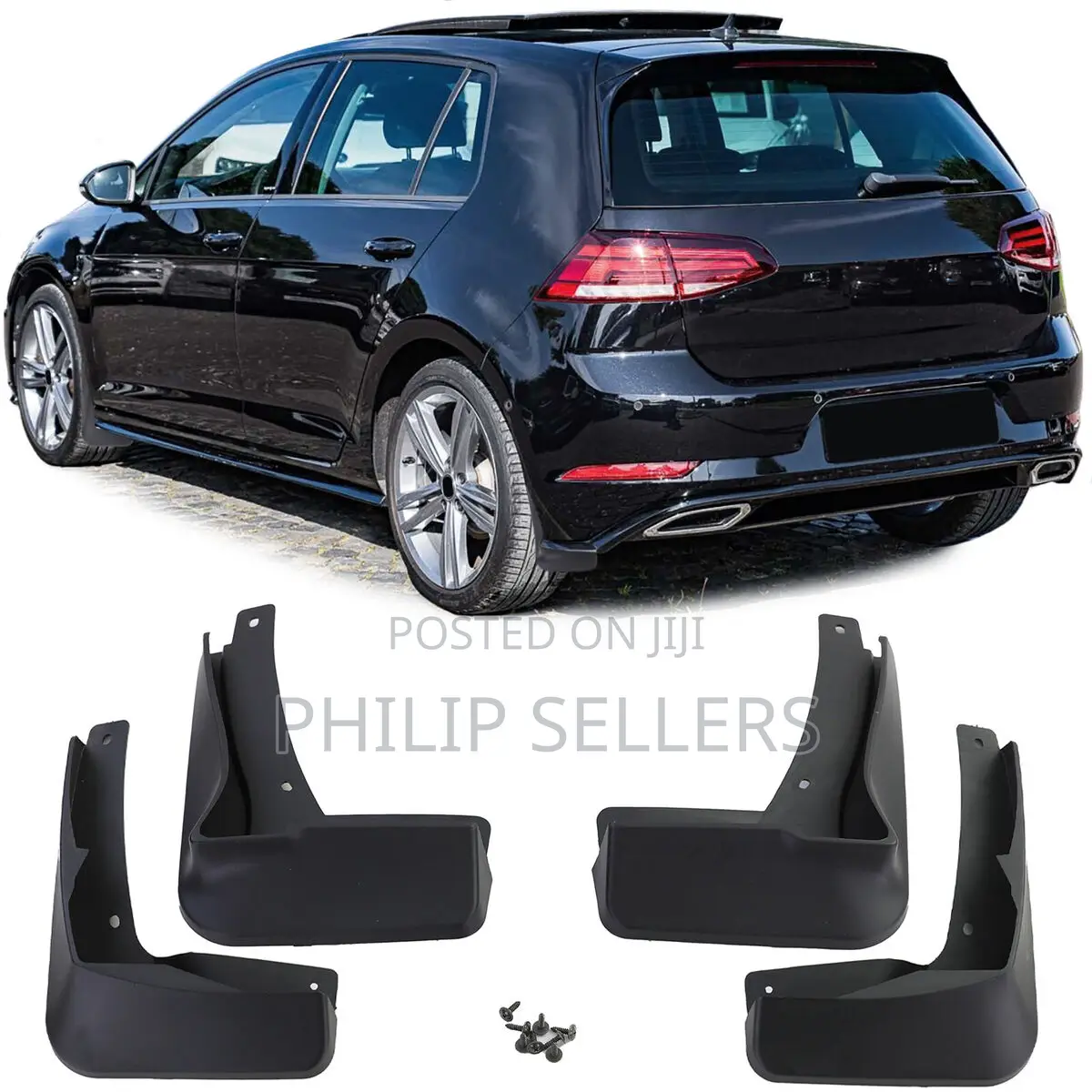 Dirt Catcher Splash Flaps Front Rear for VW Golf 7 Facelift