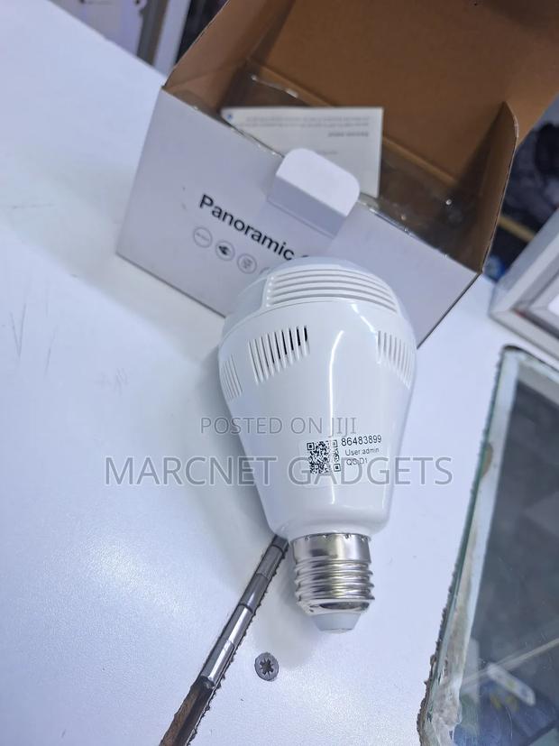 V380 PRO Wifi Bulb Nanny Spy Camera With Remote View Audio - thumbnail 2