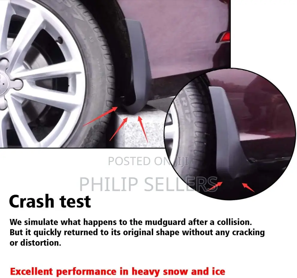 4pcs Car Mud Flaps Splash Guard Fender Mudguard Compatible W