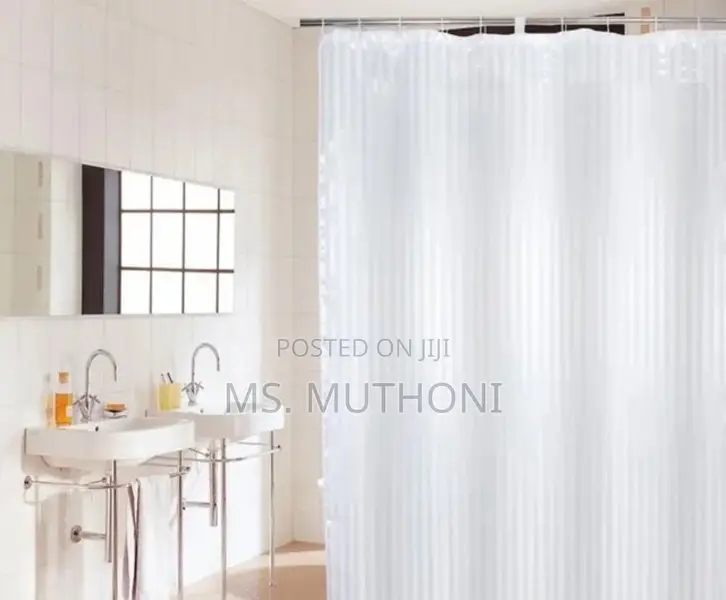 Stripped Shower Curtains, Waterproof