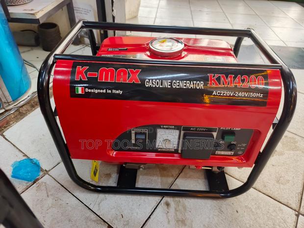 Kmax Italy 4.5kva Petrol Generator Keystart - main view