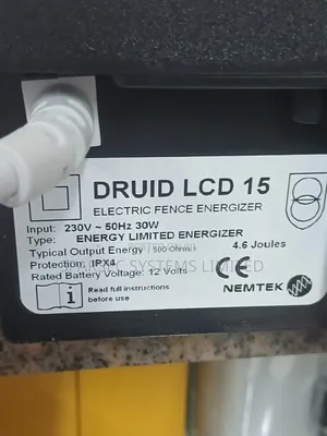 Druid 15 LCD Electric Fence Energizer 5 Joule