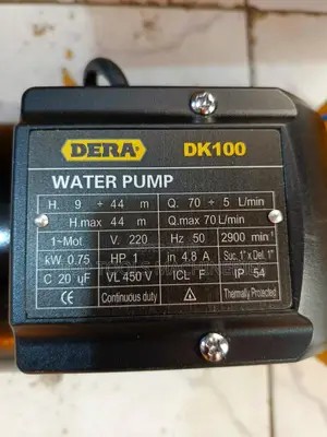 Dera 1hp Water Pump