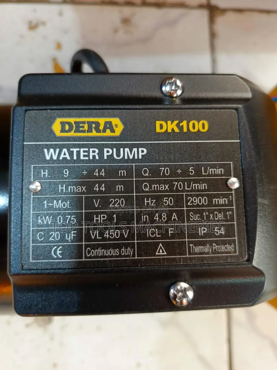 Dera 1hp Water Pump