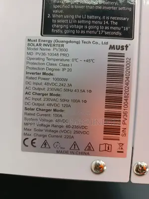 Original Must 10kva 48v Smart Hybrid Inverter Low Frequency