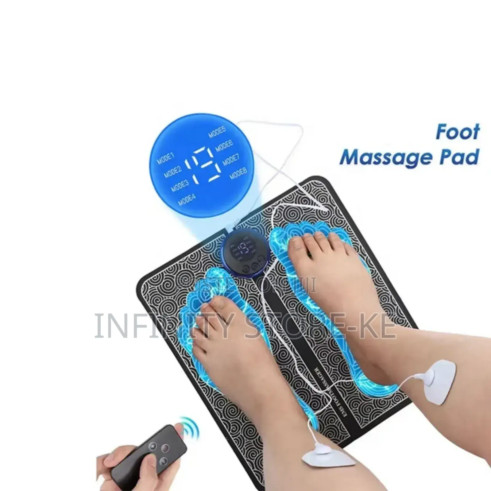 Remote Control Ems Foot Massager With Soothing Electopads