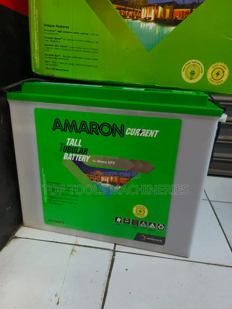 Amaron 200ah 12V Tall Tubular Battery