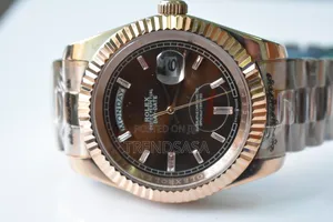 Rolex President Day and Date Rose Gold Chocolate Dial Watch