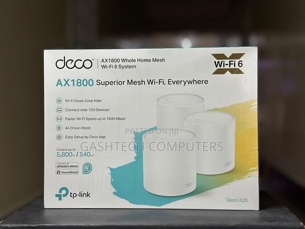 Tp-Link Deco X20 Ax1800 Whole Home Mesh Wi-Fi 6 System