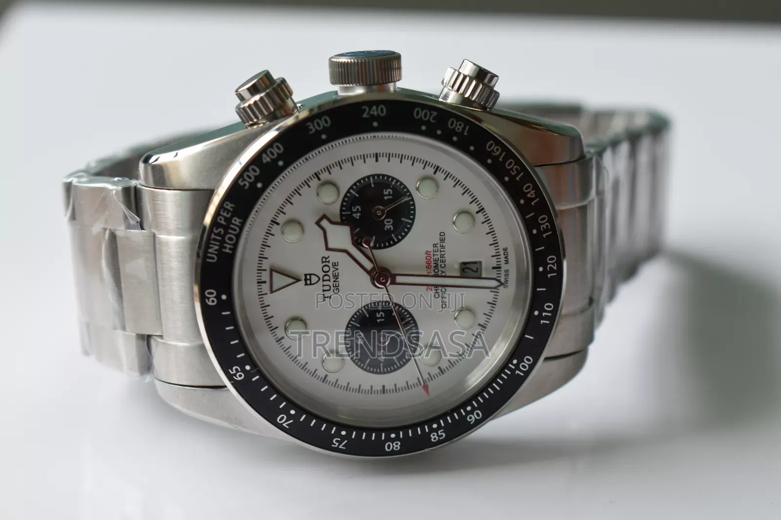 Tudorwhite Dial Chronograph Panda Watch