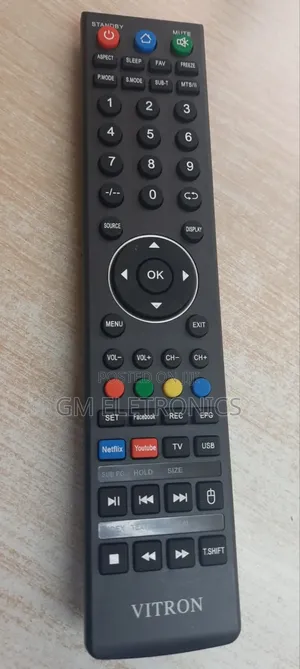 High Quality Vitron Smart Tv Replacement Remote Available.