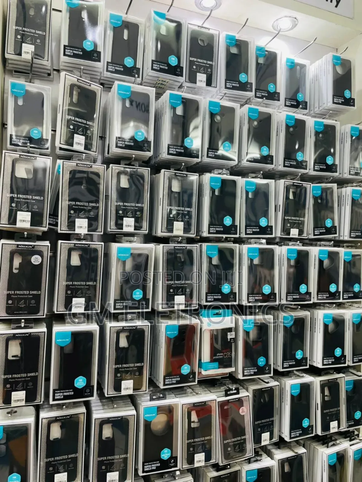 iPhone and Samsung Nillkin Back Case(Black) Available.