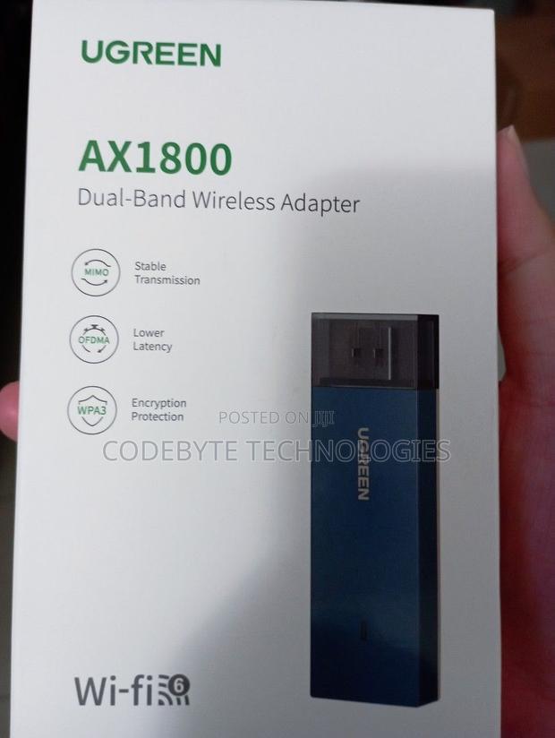 UGREEN AX1800 Dual-Band Wireless USB Adapter (Wi-Fi 6) ^ - main view