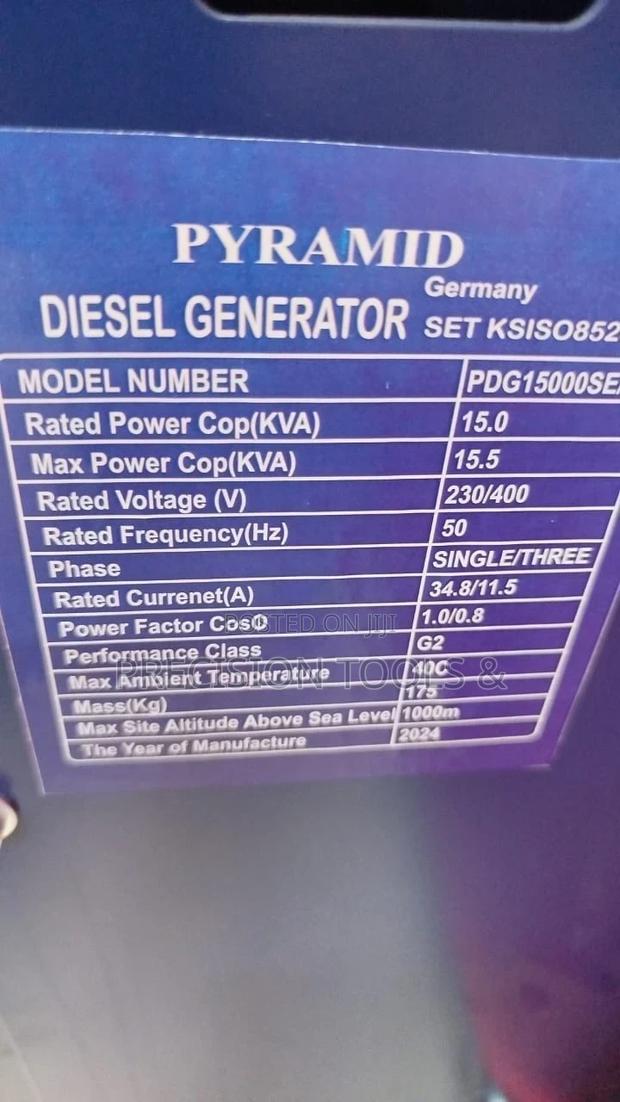 Pyramid Silent Diesel Generator 15kva - thumbnail 2