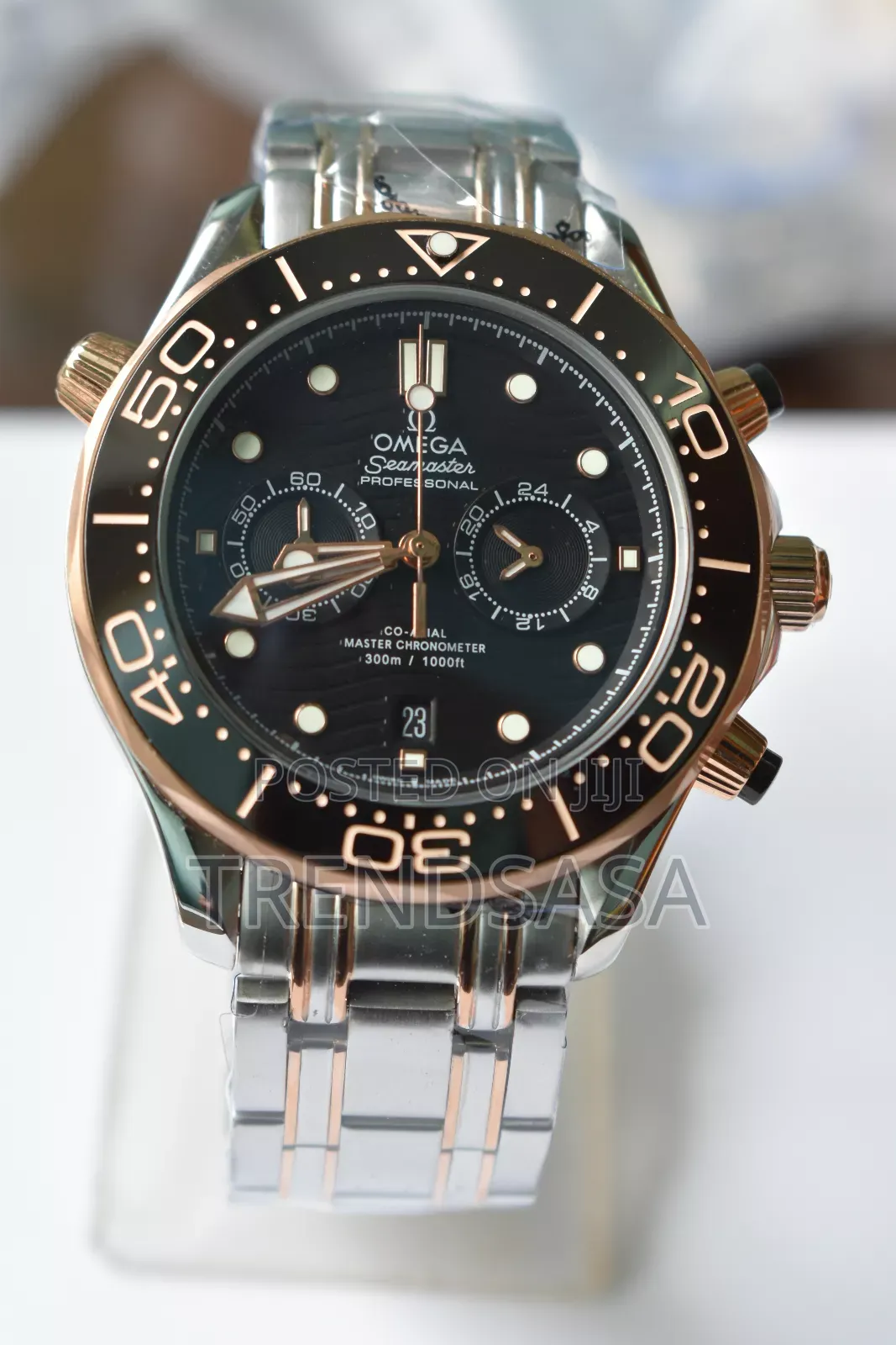 Omega Seamaster Two Tone Chronograph Watch