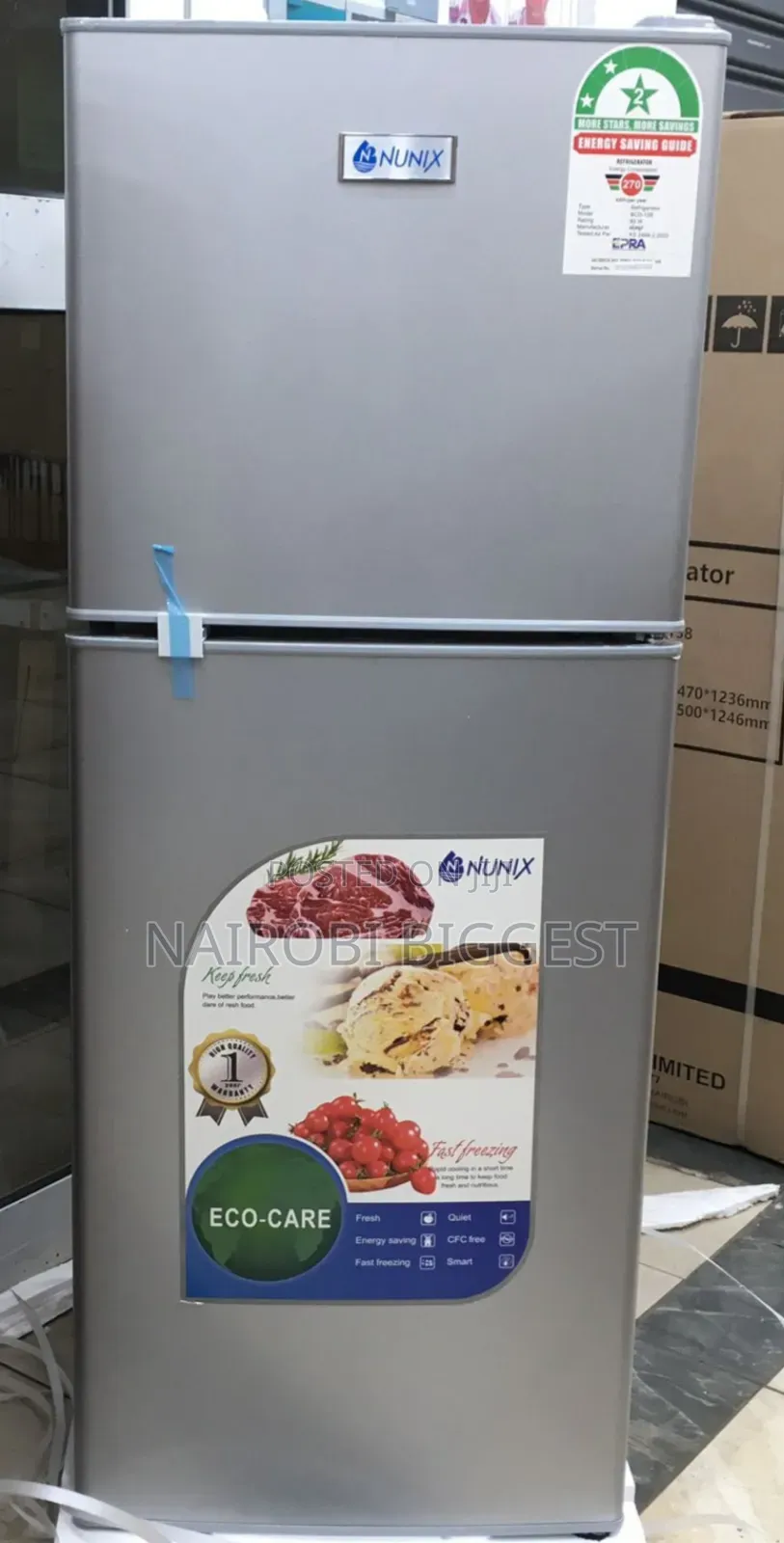 Nunix 138litres Refrigerator Defrost Double Door
