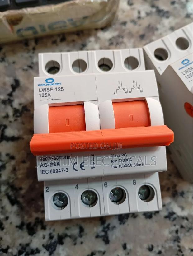 125A 2P Changeover Switch Manual Breaker