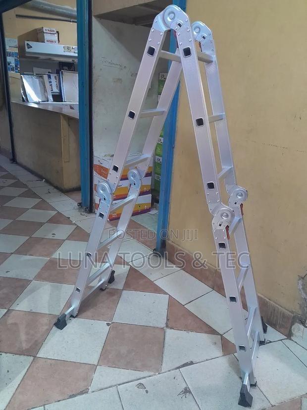 12ft 3 by 4 Multipurpse,Aluminium Ladder, 12ft. - main view