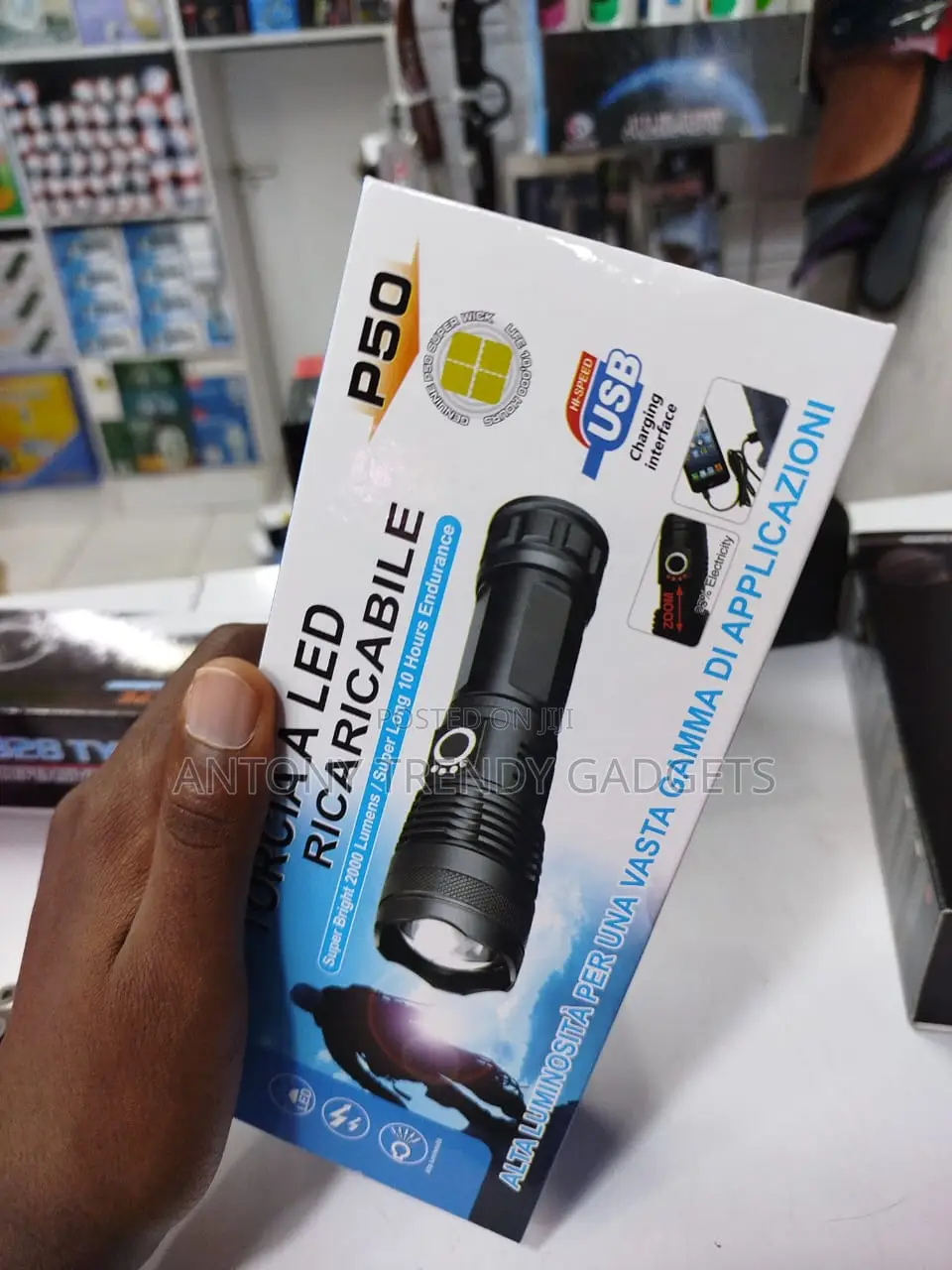 Tarcia P 50 POWERFUL Led Flashlight Rechargeable –
